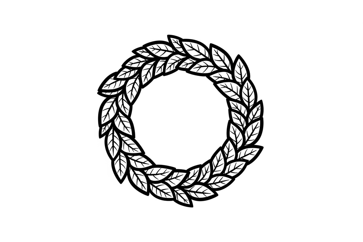 Leaf Laurel Wreath Frame Bundle, an Illustration by Gaye Art (Photo 49 of 51)