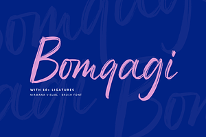 Bomqagi Brush - Script Logo Font