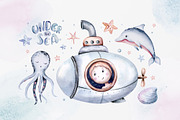 Under the sea watercolor set Part II, an Animal Illustration by Peace ART (Thumbnail 3 of 22)