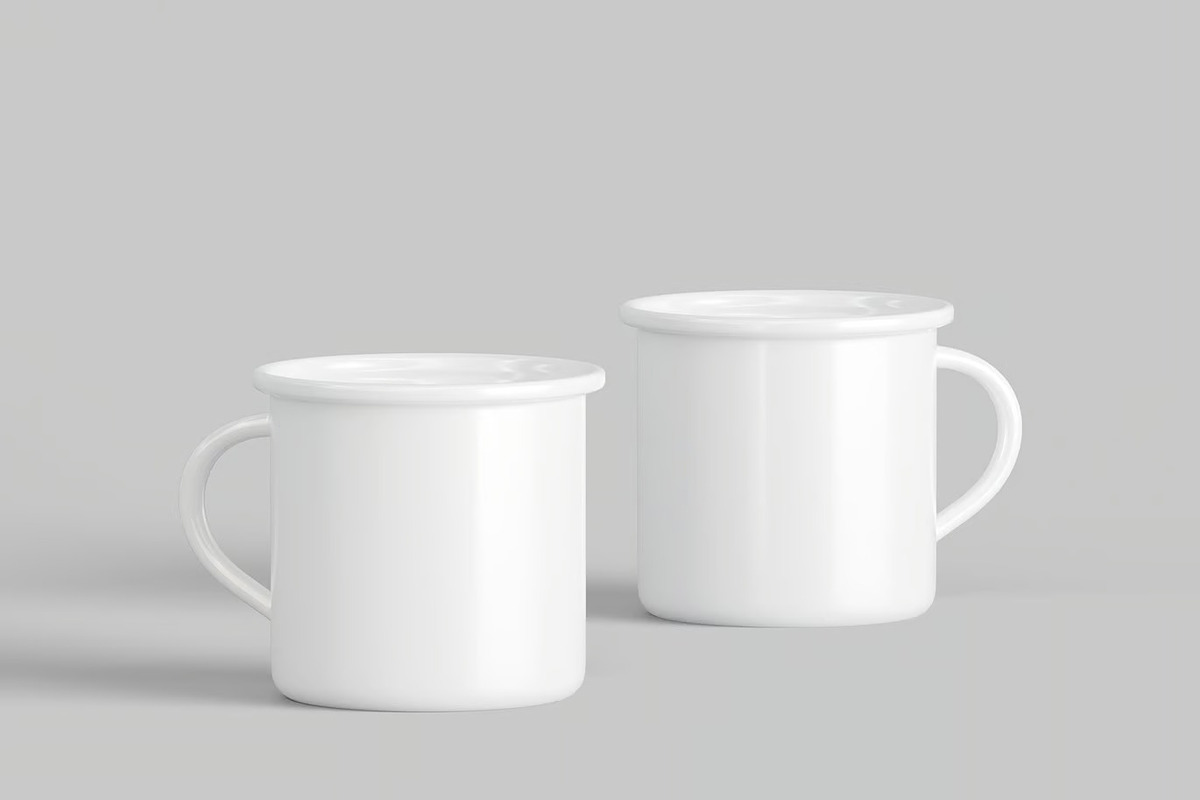 Enamel Mug Mockup, a Cups & Container Mockup by renderstockmarket (Photo 2 of 4)