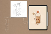 Procreate Sketch Kawaii Stamp Brush, a Brush Add-On by MISTstudioDesign (Thumbnail 7 of 10)