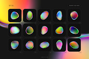 Iridescent Blob Shapes Collection, an Object Graphic by Samolevsky (Thumbnail 6 of 13)