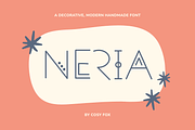 Neria | Ornate Display Font, a Sans Serif Font by Cosy Fox (Thumbnail 1 of 7)