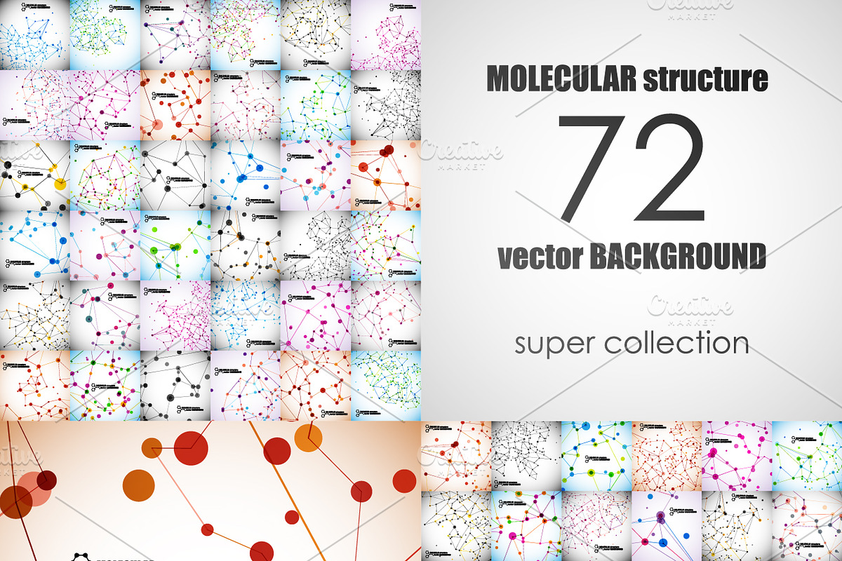 72 beautiful molecular structures, a Healthcare Illustration by Palau (Photo 1 of 5)