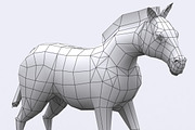 3DRT - Safari animals -Zebra, an Animal 3D Model by 3DRT.com (Thumbnail 2 of 3)