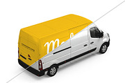 Delivery Van Vehicle Wrap Mockup, an Advertising Mockup by graphypix (Thumbnail 3 of 4)