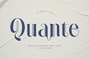Quante – Artistic Display Serif, a Serif Font by BrandSemut (Thumbnail 1 of 10)