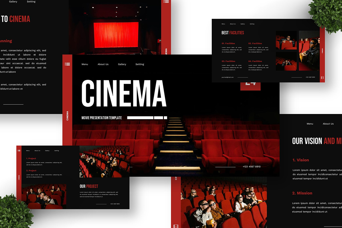 Cinema - Movie Keynote Templates, a Presentation Template by Deepslide Studio (Photo 4 of 6)