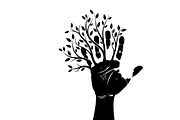 family handprint tree silhouette, an Illustration by Amazin_art (Thumbnail 7 of 29)