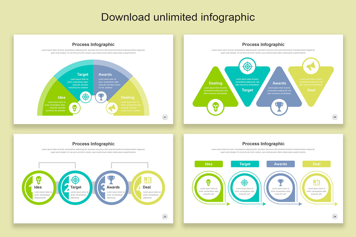 Process Infographic Google Slide, a Presentation Template by Mighty-Slide (Photo 7 of 8)
