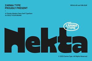 Nekta - Bold Modern Sans Serif Font