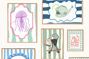 Nursery Wall Art Prints Bundle, a Background Graphic by Artemsky (Thumbnail 12 of 19)