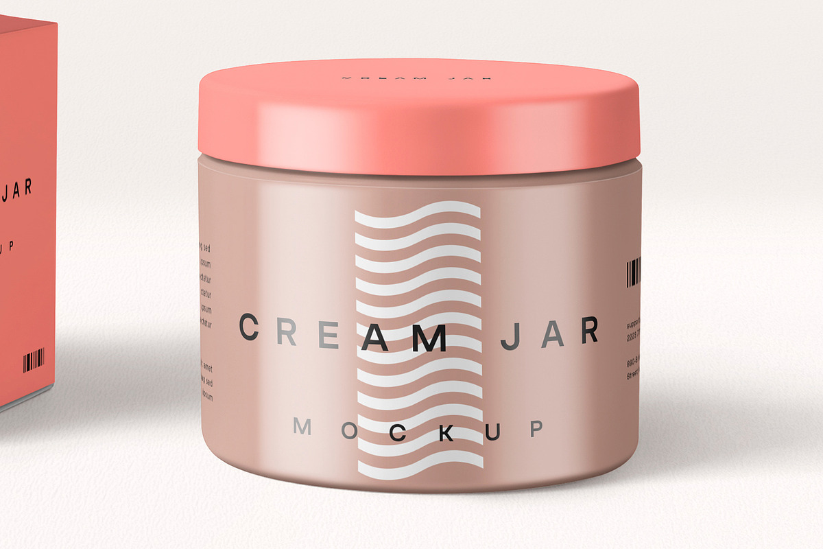 Cream Jar Mockup, a Product Mockup by MockupCraft (Photo 2 of 4)