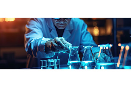 Scientist in laboratory analyzing, a Technology Photo by Neirfy