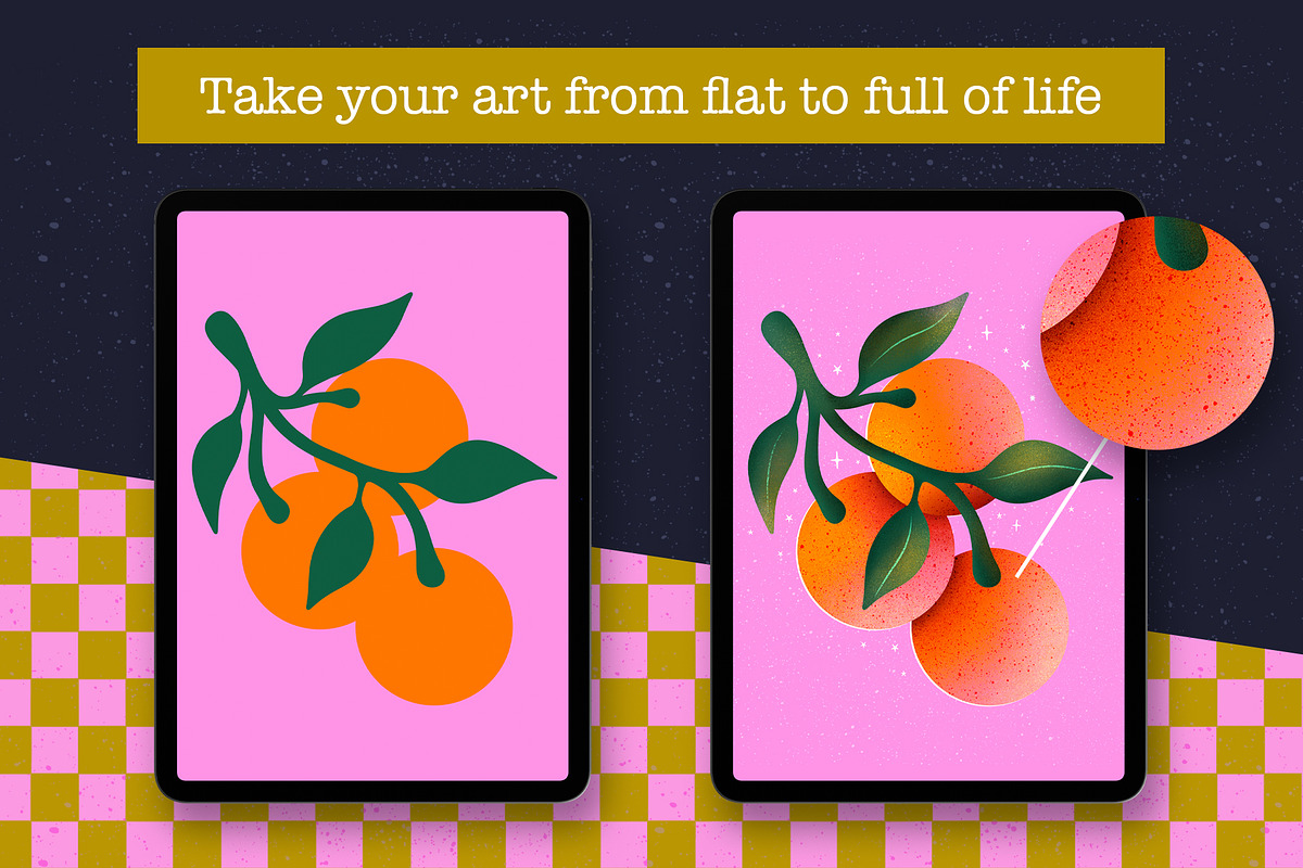Grain brushes for Procreate, a Brush Add-On by seamless team (Photo 4 of 5)