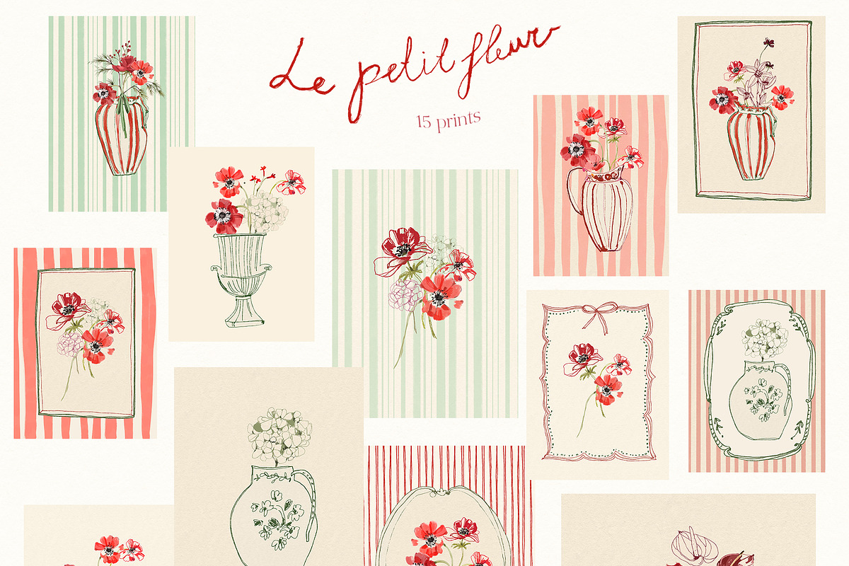 Red Burgundy Flowers PNG, a Decorative Illustration by whiteheartdesign (Photo 16 of 17)