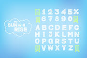 Striped alphabet & numbers, a Symbol Font by pinana_treeangle (Thumbnail 2 of 3)