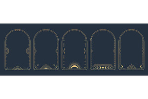 Vintage tarot frame borders, an Object Illustration by art PVP - market