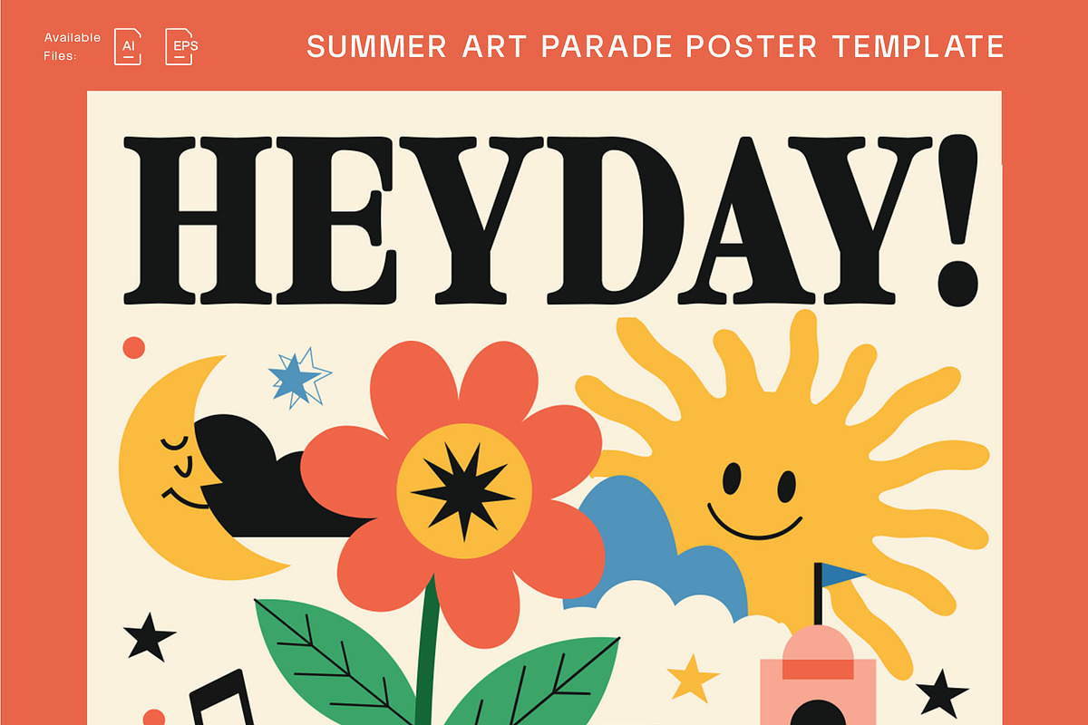 Summer Art Poster Template, a Poster Template by decographstud (Photo 2 of 3)