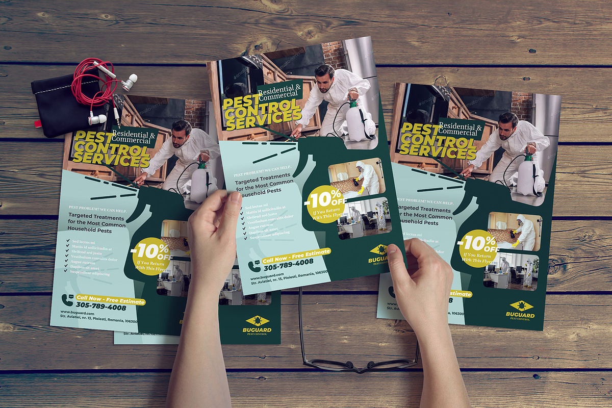 Pest Control Flyer Template, a Flyer Template by floringheorghe (Photo 3 of 4)
