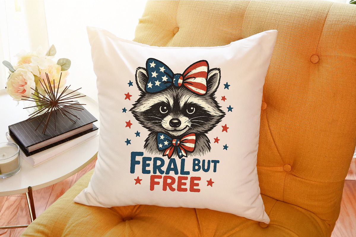 Feral but Free Raccoon 4th of July P, an Illustration by Sublimation Artist (Photo 9 of 9)