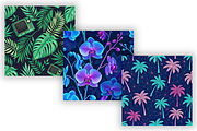 Tropical Glitch Art Seamless Pattern, a Pattern Graphic by FloridPrintables (Thumbnail 2 of 7)