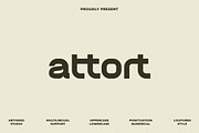 Attort Modern Elegant Font, a Sans Serif Font by Artiveko (Thumbnail 1 of 8)