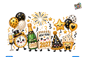 Kawaii New Year 2027 Celebration