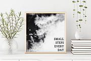 Black & White watercolor backgrounds, a Texture Graphic by swiejko (Thumbnail 6 of 7)