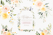 Wildflower frame corners clipart, a Decorative Illustration by Invite to Clipart (Thumbnail 1 of 9)