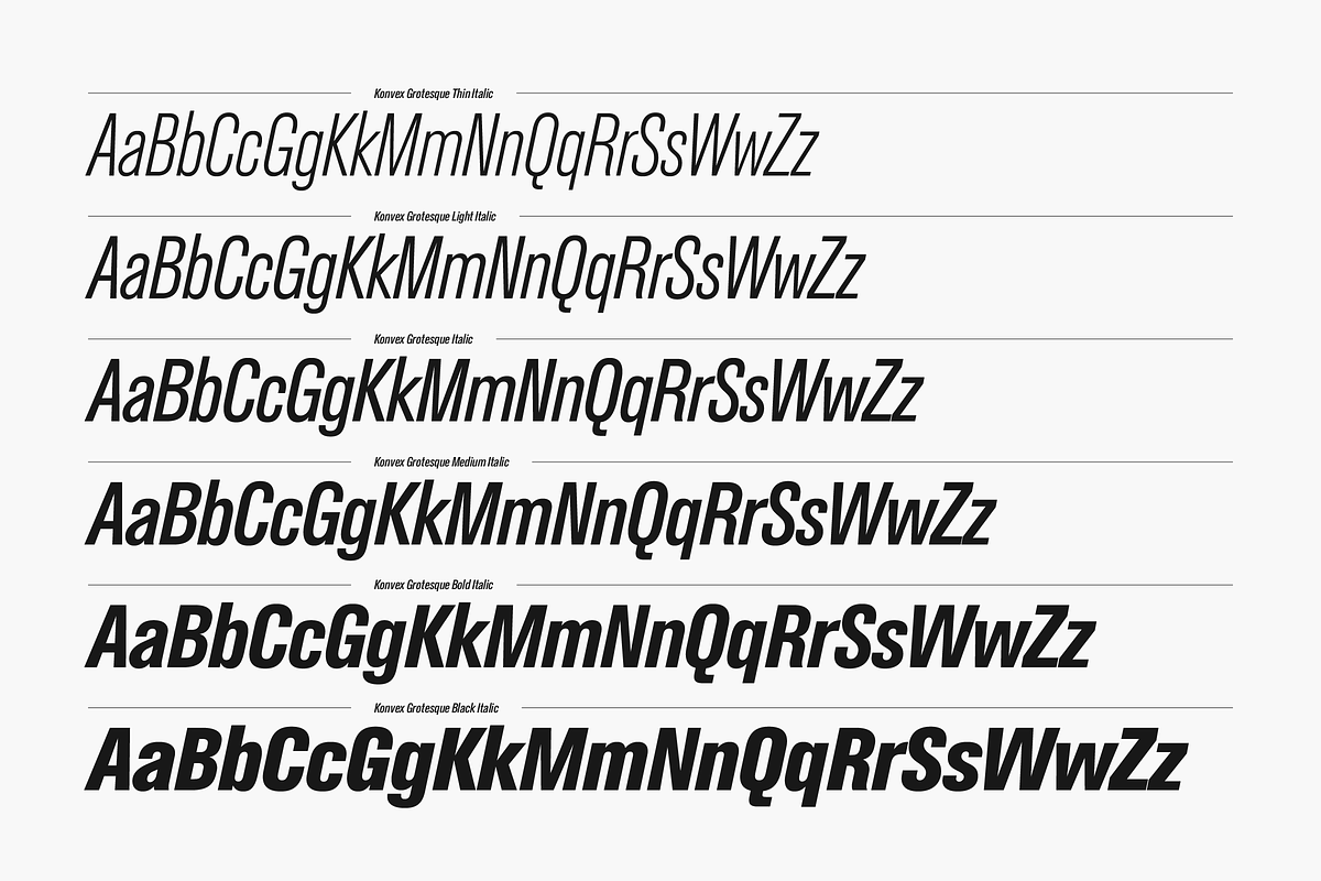 Konvex Grotesque Pro Typeface, a Sans Serif Font by BigBold Type (Photo 3 of 20)
