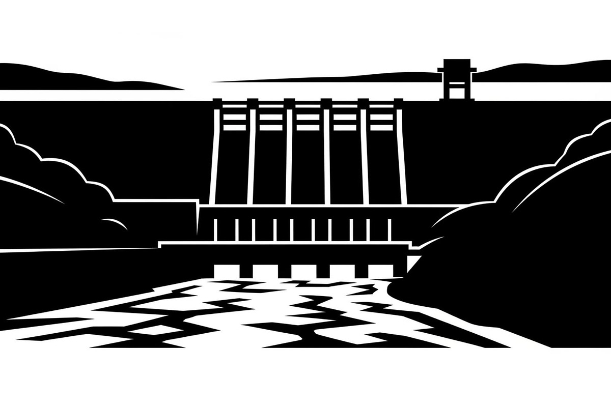 Hydroelectric Dam Power Silhouette, an Illustration by musafir_fashion (Photo 11 of 16)