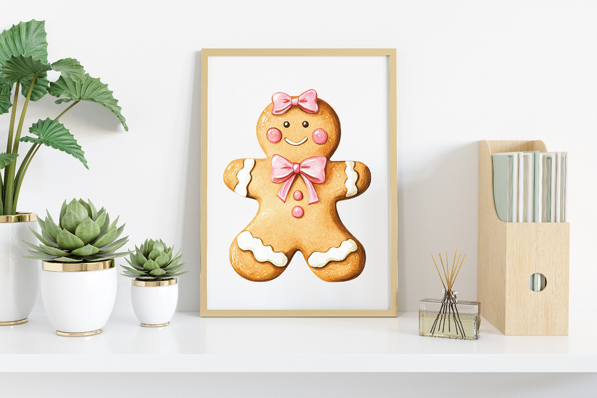 Christmas Pastel Cookie Clipart, an Illustration by Canvas Craft (Photo 5 of 8)