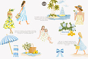 lemon clipart summer fashion clipart, a Decorative Illustration by Patishop Art (Thumbnail 4 of 10)
