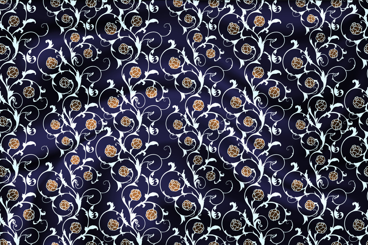 Vector patterns of silk. preview 5