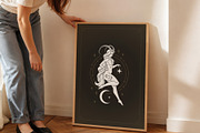 Capricorn Zodiac Wall Art, a Person Illustration by Vasya Kobelev (Thumbnail 6 of 7)
