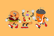 Fast Food Retro Mascot Illustration, an Object Graphic by SLAB! Design (Thumbnail 2 of 3)