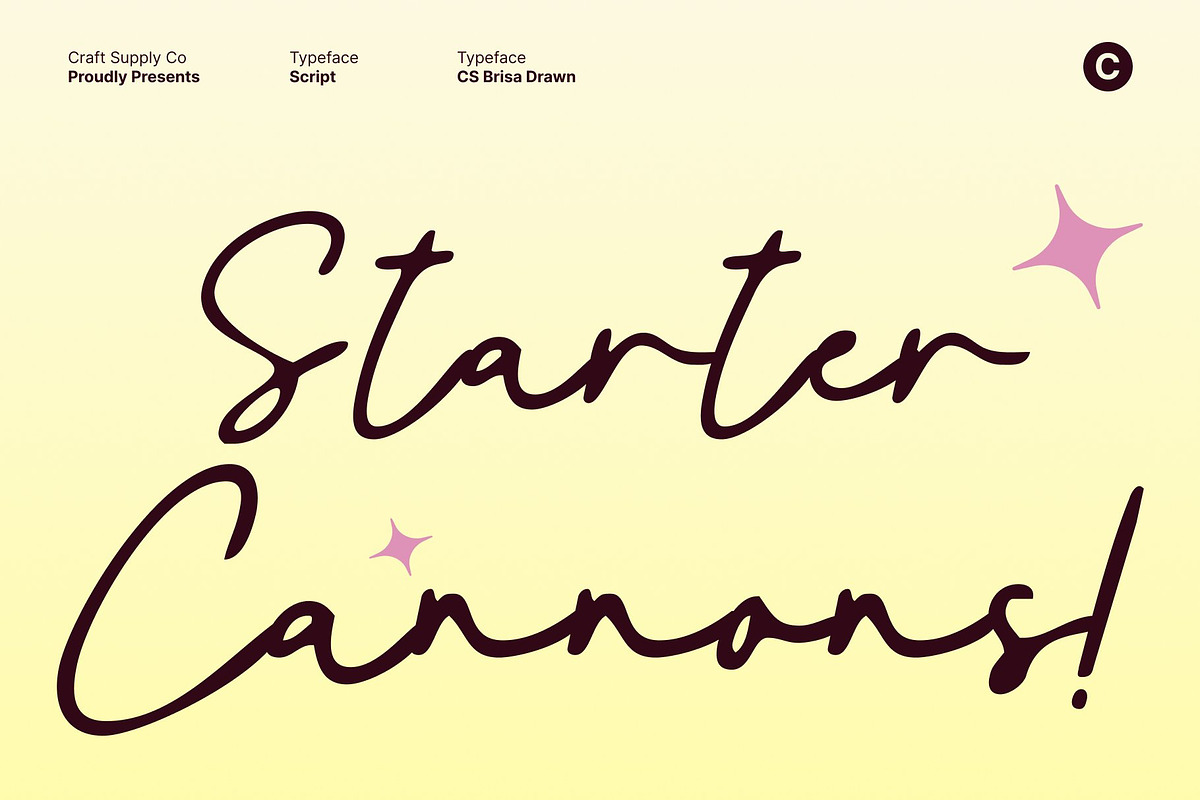 CS Brisa Drawn, a Script Font by Craft Supply Co. (Photo 5 of 8)