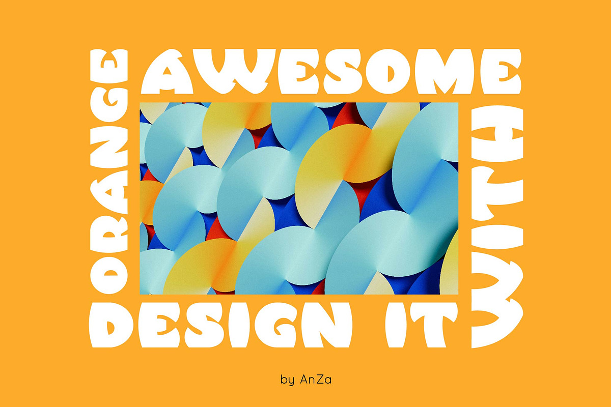 Orange display typeface, a Symbol Font by Anna Zakharchenko (Photo 2 of 23)