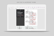 Word Resume & Cover Letter, a Stationery Template by Pixelpick (Thumbnail 5 of 6)