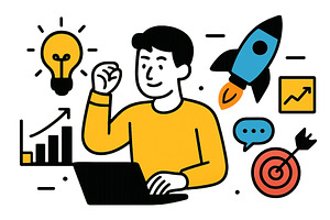 Vector illustration of a person, a Person Illustration by ZinetroN