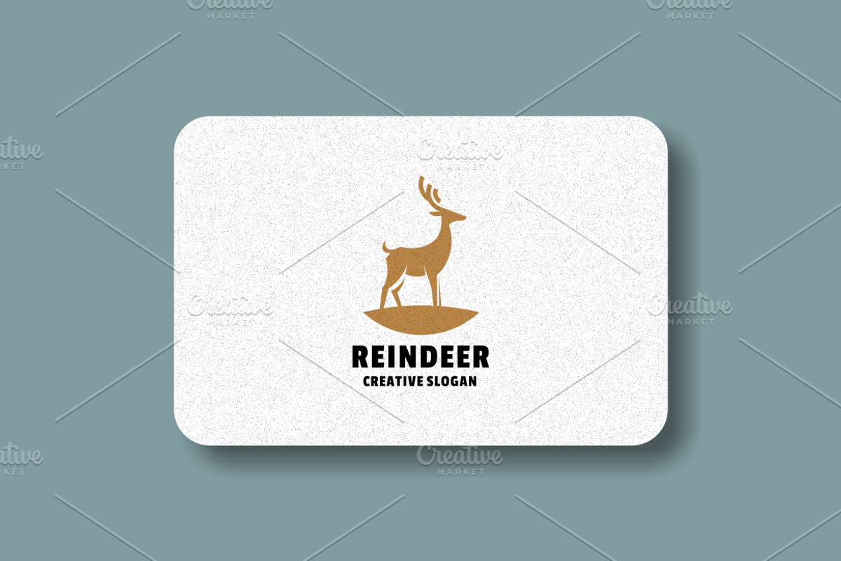 Deer Silhouette Logo Template, a Branding & Logo Template by EndR_ID (Photo 4 of 4)