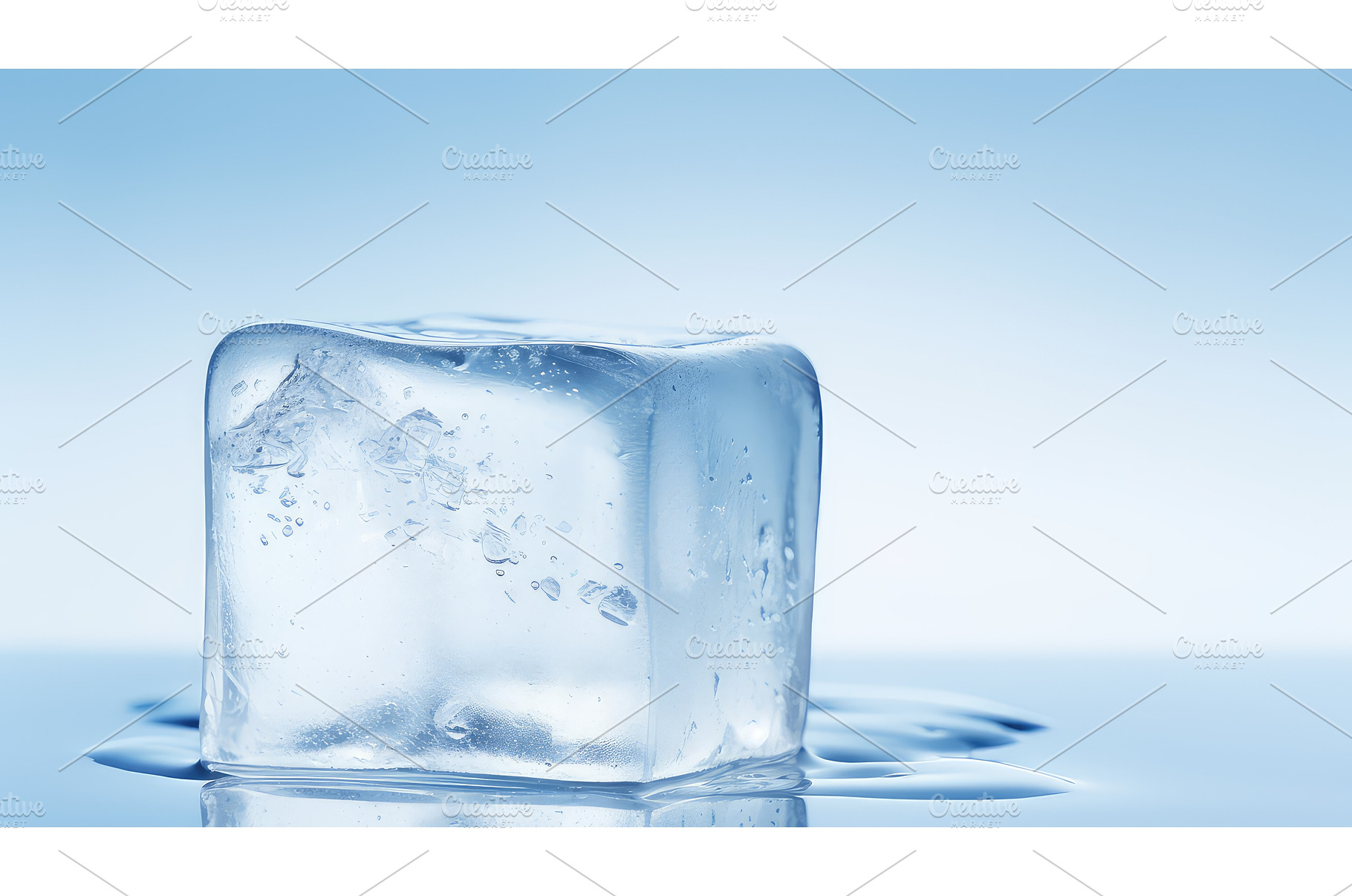 chill abstract ice background ai, an Abstract Photo by pikepicture