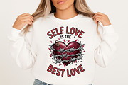 Self Love is the Best Love Png,Valen, an Illustration by Designking (Thumbnail 3 of 6)