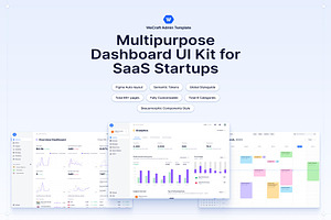 Multipurpose Dashboard SaaS UI Kit, an UI Kit Template by Lumina_ui_ux202
