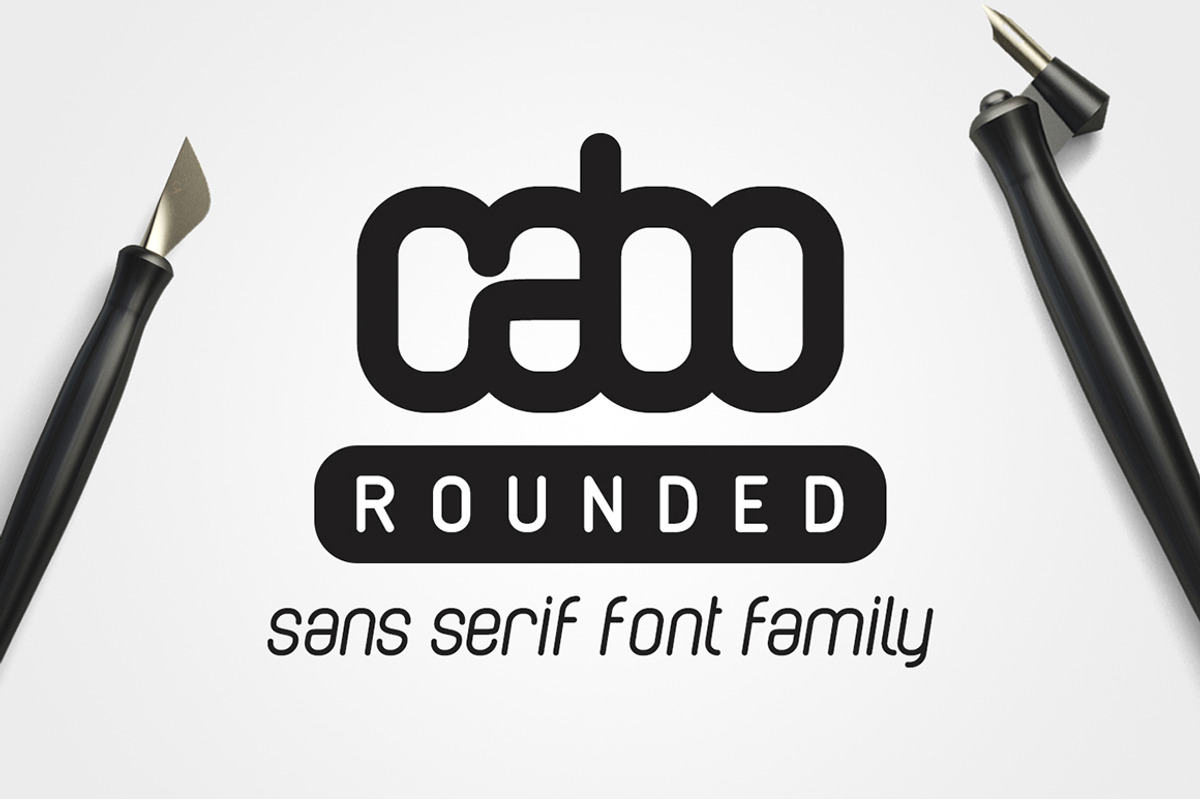 Cabo Rounded and Slab - Font Duo preview 2