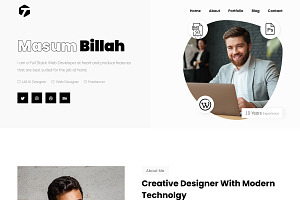 Tian - Minimal Portfolio WP Theme