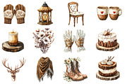 Nordic Wedding Day Clipart, an Illustration by Designworld (Thumbnail 2 of 5)