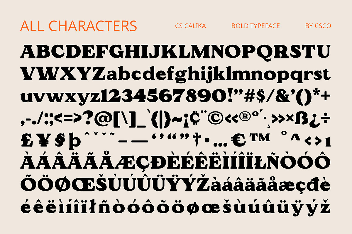 CS Calika – Bold Font, a Serif Font by Craft Supply Co. (Photo 8 of 8)