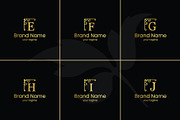 26 A-Z Luxury Monograms Set, a Branding & Logo Template by Walldecorated (Thumbnail 2 of 5)